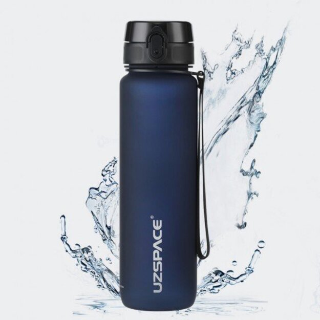 Gertuvė UZSPACE TRITAN 1000 ml, plastikas be BPA - 3038-DARK-BLUE