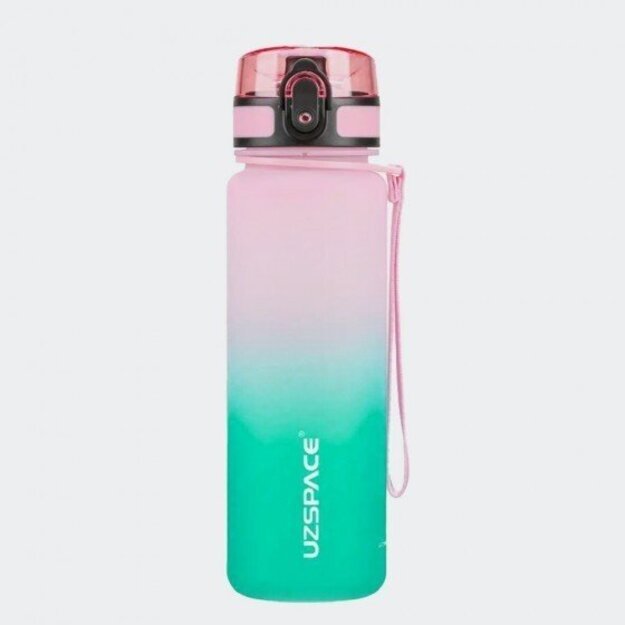 Gertuvė UZSPACE TRITAN 500 ml, plastikas be BPA - 3026-PINK-CYAN