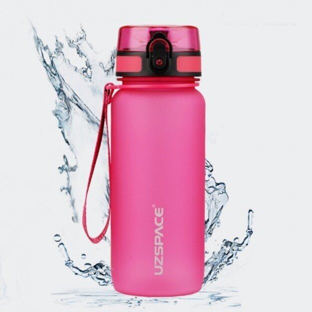 Gertuvė UZSPACE TRITAN 650 ml, plastikas be BPA - 3037-PINK